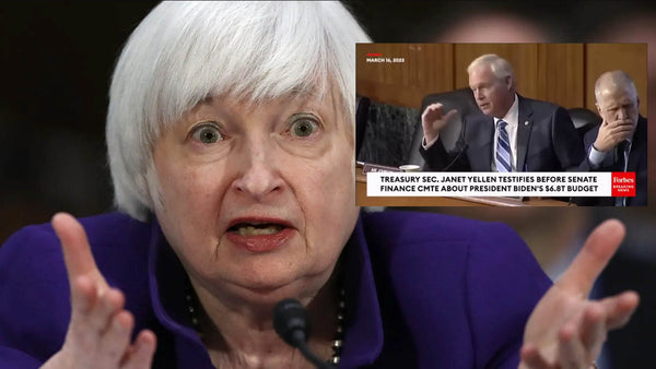 Sen. Ron Johnson to Janet Yellen:  "You are going to drive the debt to $50 Trillion? "
